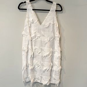 Maeve White Mini Fringe Dress size 0